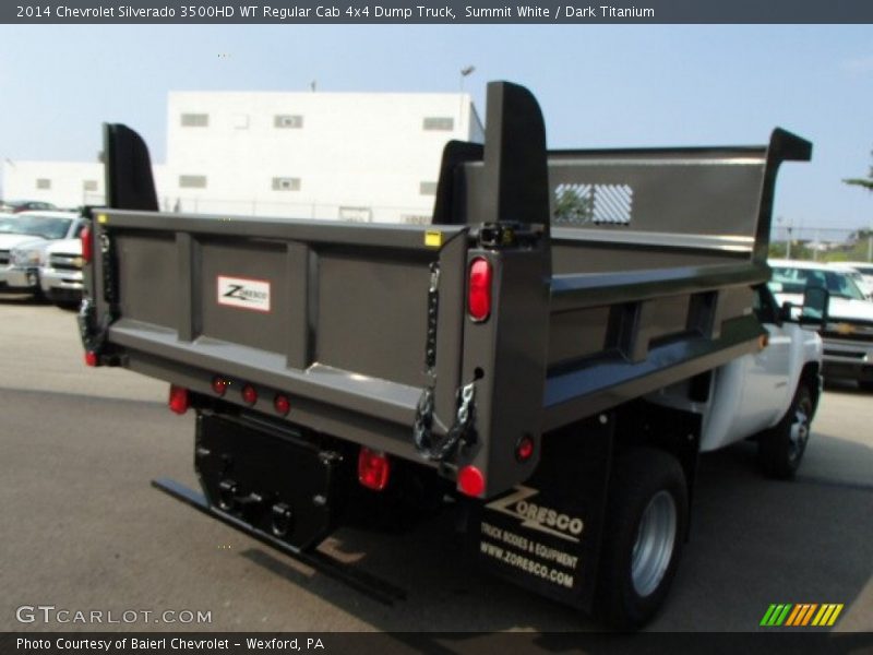 Summit White / Dark Titanium 2014 Chevrolet Silverado 3500HD WT Regular Cab 4x4 Dump Truck
