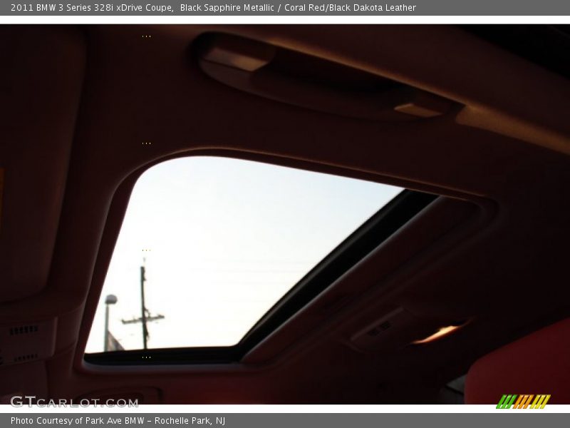 Black Sapphire Metallic / Coral Red/Black Dakota Leather 2011 BMW 3 Series 328i xDrive Coupe