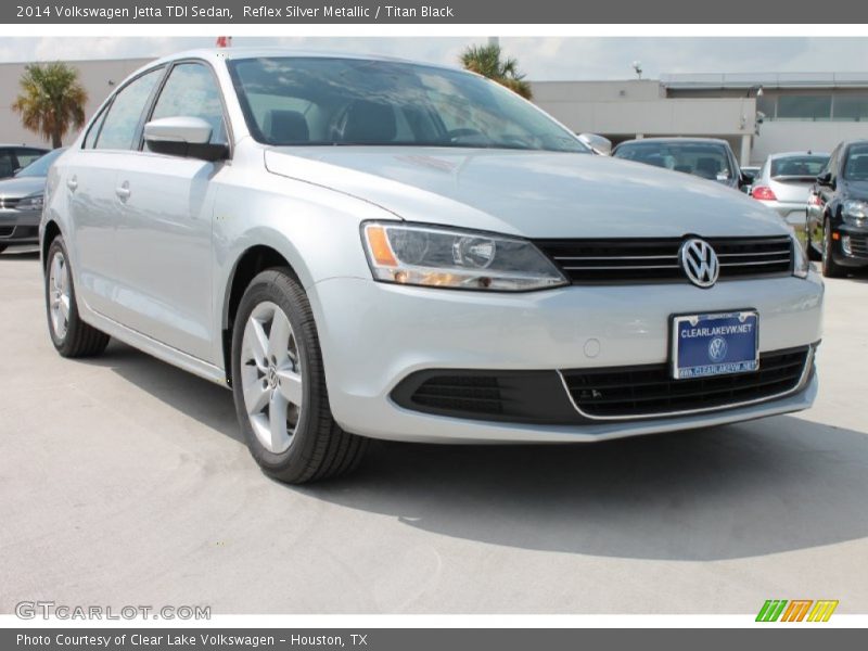 Reflex Silver Metallic / Titan Black 2014 Volkswagen Jetta TDI Sedan