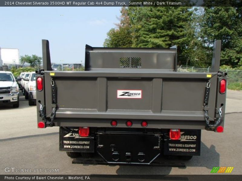 Summit White / Dark Titanium 2014 Chevrolet Silverado 3500HD WT Regular Cab 4x4 Dump Truck
