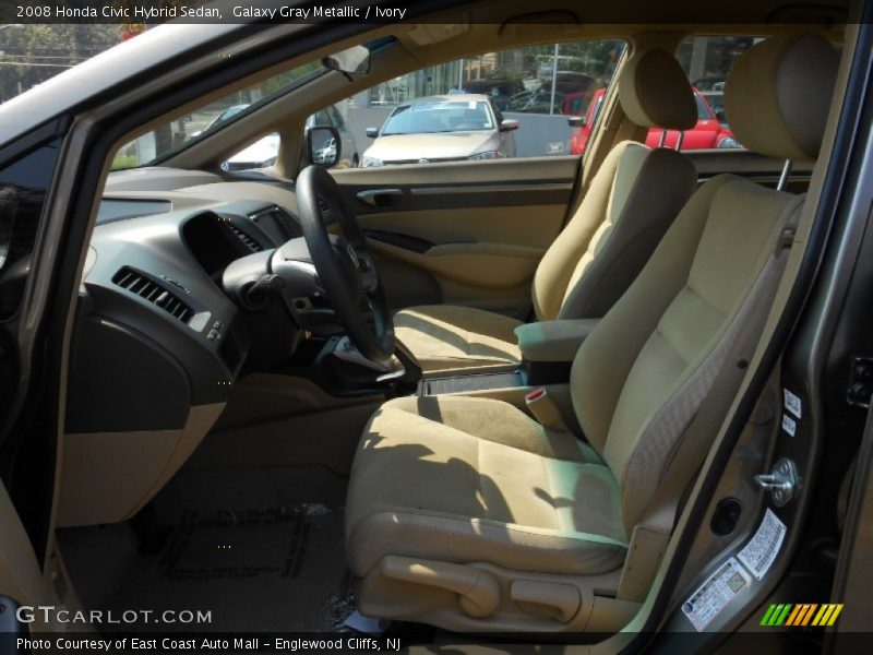 Galaxy Gray Metallic / Ivory 2008 Honda Civic Hybrid Sedan