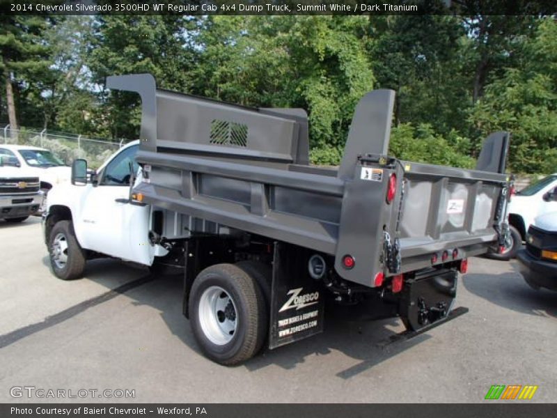 Summit White / Dark Titanium 2014 Chevrolet Silverado 3500HD WT Regular Cab 4x4 Dump Truck