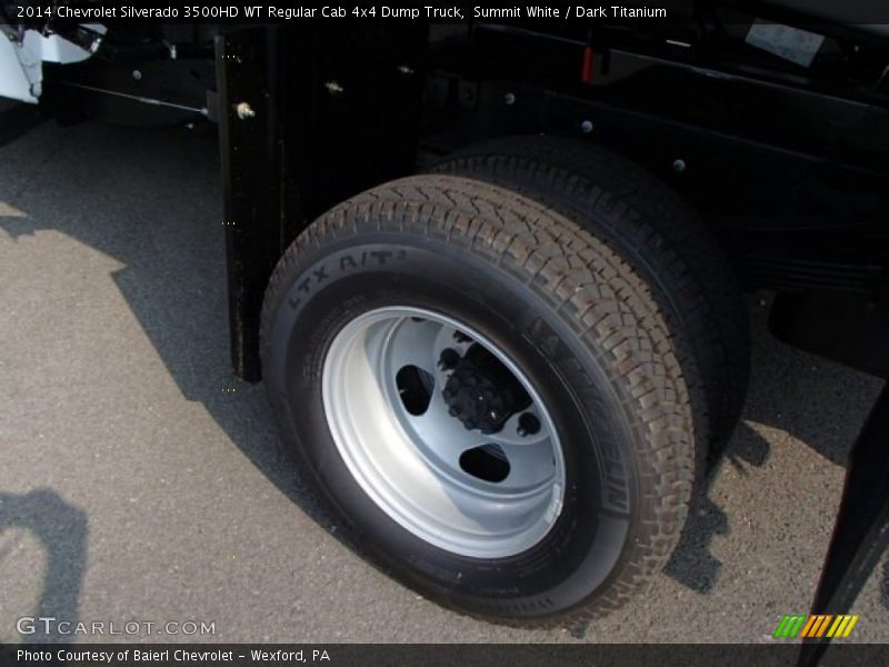 Summit White / Dark Titanium 2014 Chevrolet Silverado 3500HD WT Regular Cab 4x4 Dump Truck