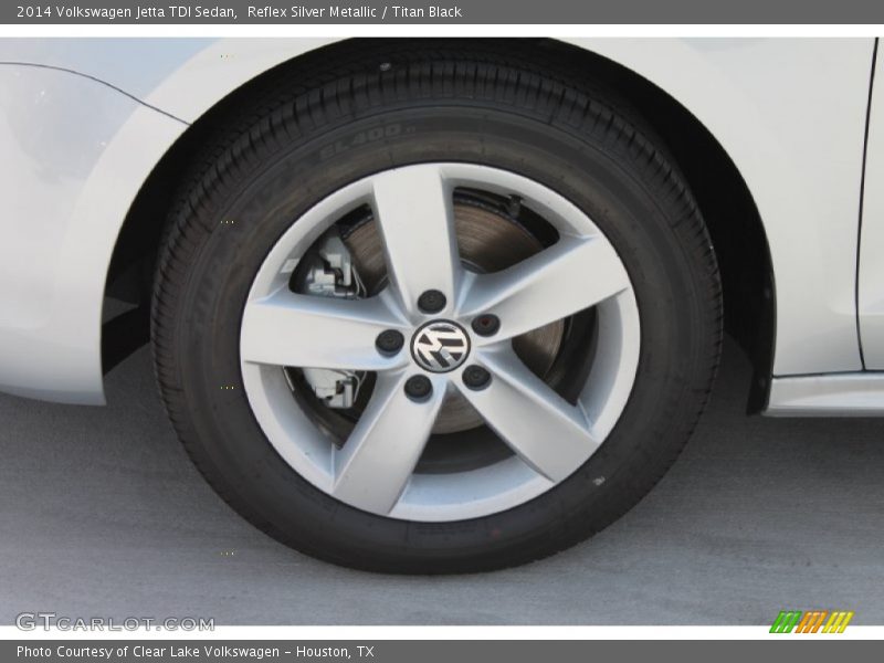 Reflex Silver Metallic / Titan Black 2014 Volkswagen Jetta TDI Sedan