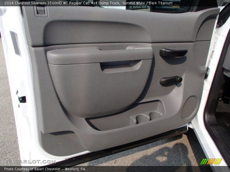 Summit White / Dark Titanium 2014 Chevrolet Silverado 3500HD WT Regular Cab 4x4 Dump Truck