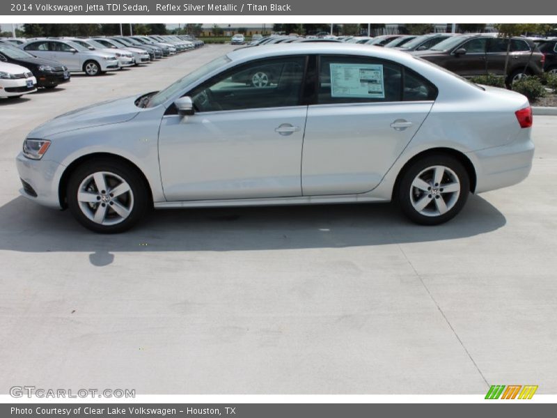 Reflex Silver Metallic / Titan Black 2014 Volkswagen Jetta TDI Sedan