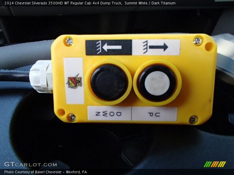 Summit White / Dark Titanium 2014 Chevrolet Silverado 3500HD WT Regular Cab 4x4 Dump Truck