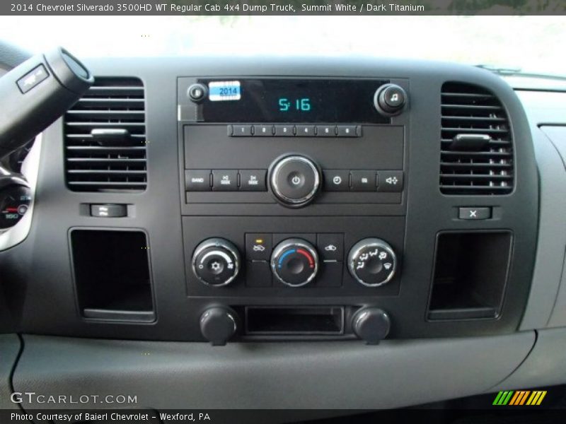Summit White / Dark Titanium 2014 Chevrolet Silverado 3500HD WT Regular Cab 4x4 Dump Truck