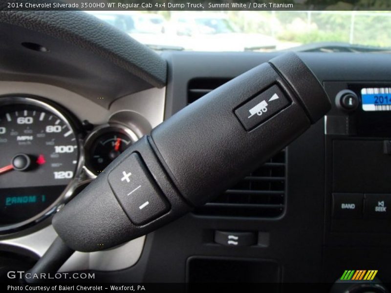 Summit White / Dark Titanium 2014 Chevrolet Silverado 3500HD WT Regular Cab 4x4 Dump Truck
