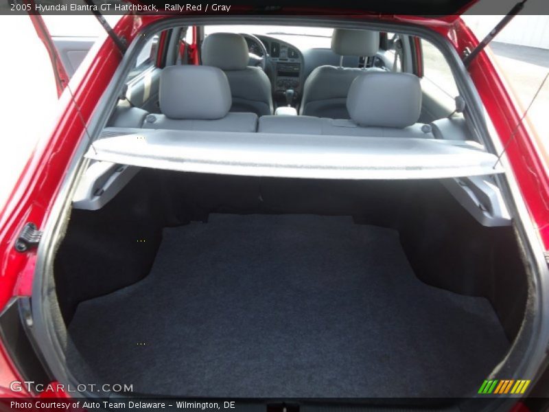 Rally Red / Gray 2005 Hyundai Elantra GT Hatchback
