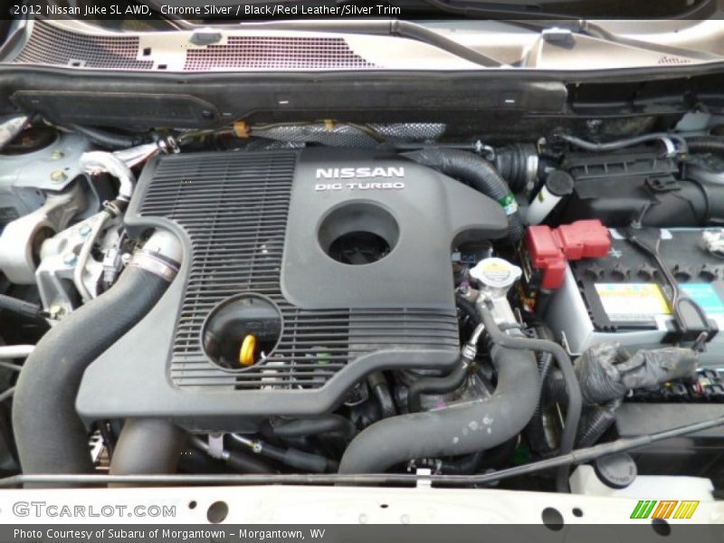 Chrome Silver / Black/Red Leather/Silver Trim 2012 Nissan Juke SL AWD