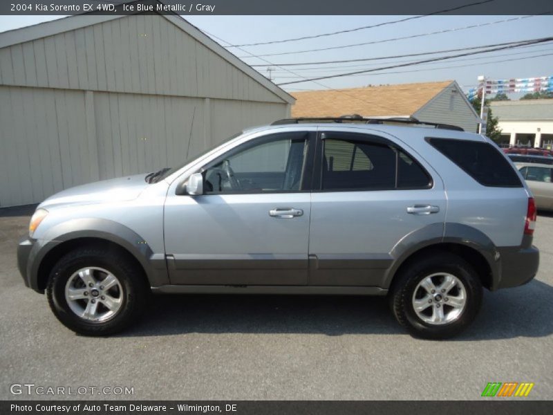 Ice Blue Metallic / Gray 2004 Kia Sorento EX 4WD