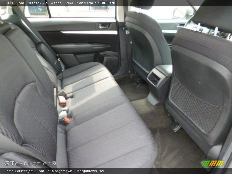 Steel Silver Metallic / Off Black 2011 Subaru Outback 2.5i Wagon