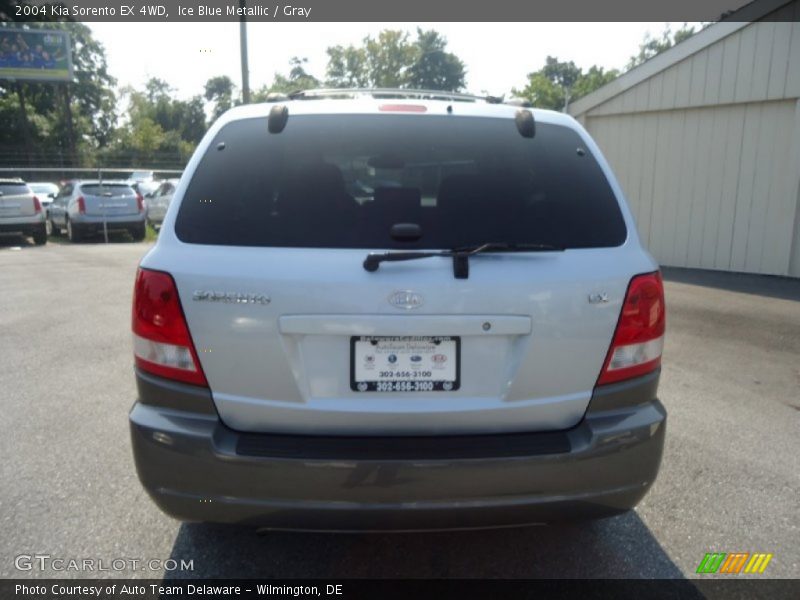 Ice Blue Metallic / Gray 2004 Kia Sorento EX 4WD