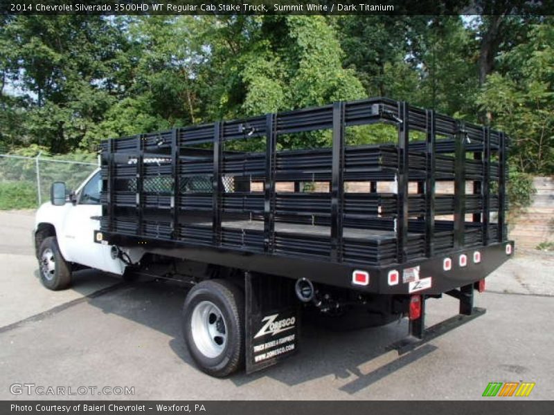 Summit White / Dark Titanium 2014 Chevrolet Silverado 3500HD WT Regular Cab Stake Truck