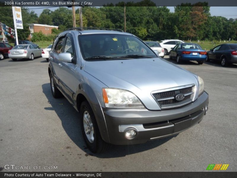 Ice Blue Metallic / Gray 2004 Kia Sorento EX 4WD