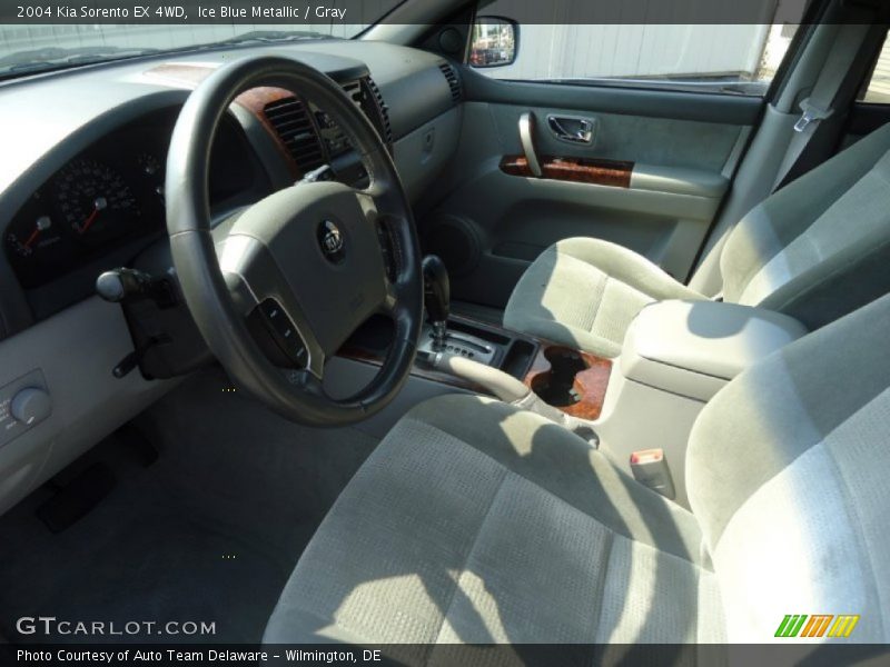 Ice Blue Metallic / Gray 2004 Kia Sorento EX 4WD