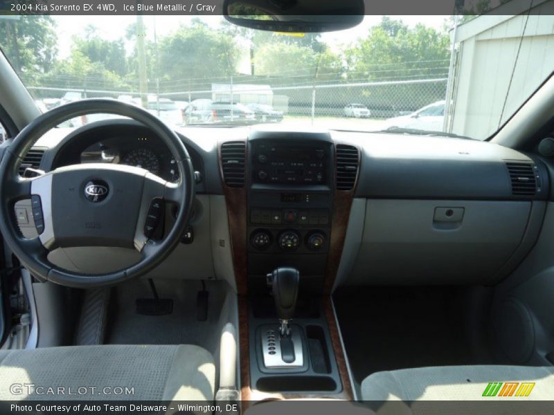 Ice Blue Metallic / Gray 2004 Kia Sorento EX 4WD