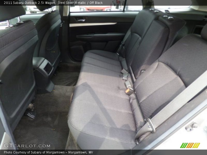 Steel Silver Metallic / Off Black 2011 Subaru Outback 2.5i Wagon
