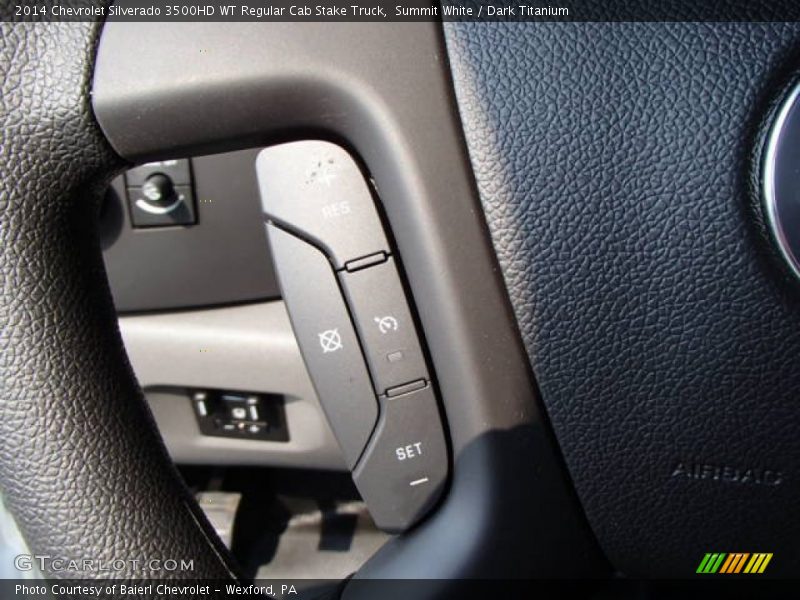 Summit White / Dark Titanium 2014 Chevrolet Silverado 3500HD WT Regular Cab Stake Truck