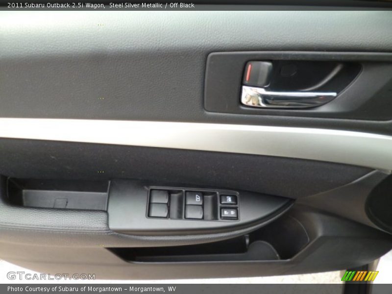 Steel Silver Metallic / Off Black 2011 Subaru Outback 2.5i Wagon