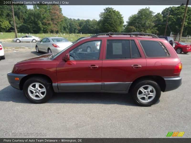Canyon Red / Gray 2003 Hyundai Santa Fe I4