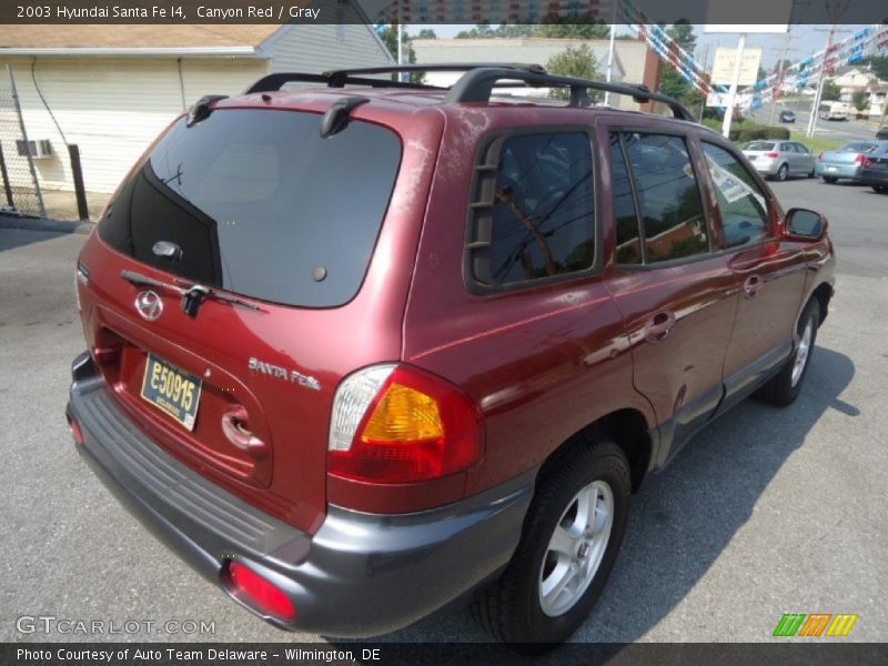 Canyon Red / Gray 2003 Hyundai Santa Fe I4