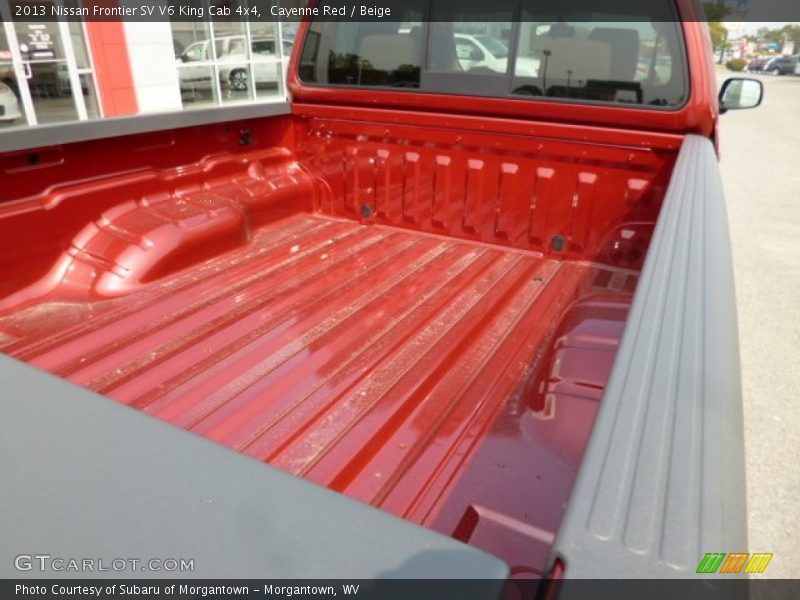 Cayenne Red / Beige 2013 Nissan Frontier SV V6 King Cab 4x4