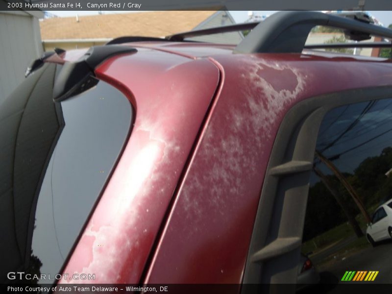 Canyon Red / Gray 2003 Hyundai Santa Fe I4