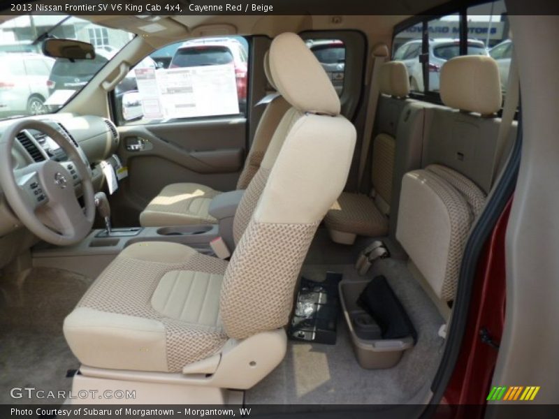 Cayenne Red / Beige 2013 Nissan Frontier SV V6 King Cab 4x4