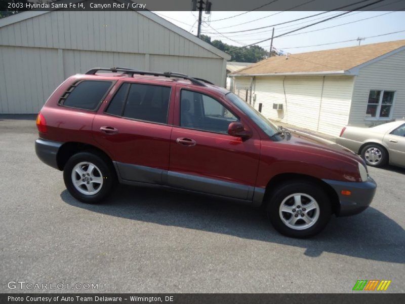 Canyon Red / Gray 2003 Hyundai Santa Fe I4