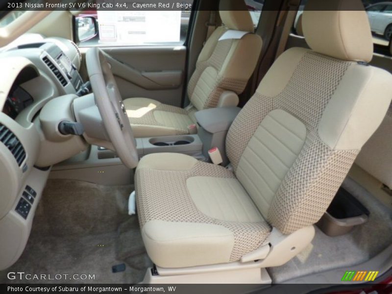 Cayenne Red / Beige 2013 Nissan Frontier SV V6 King Cab 4x4