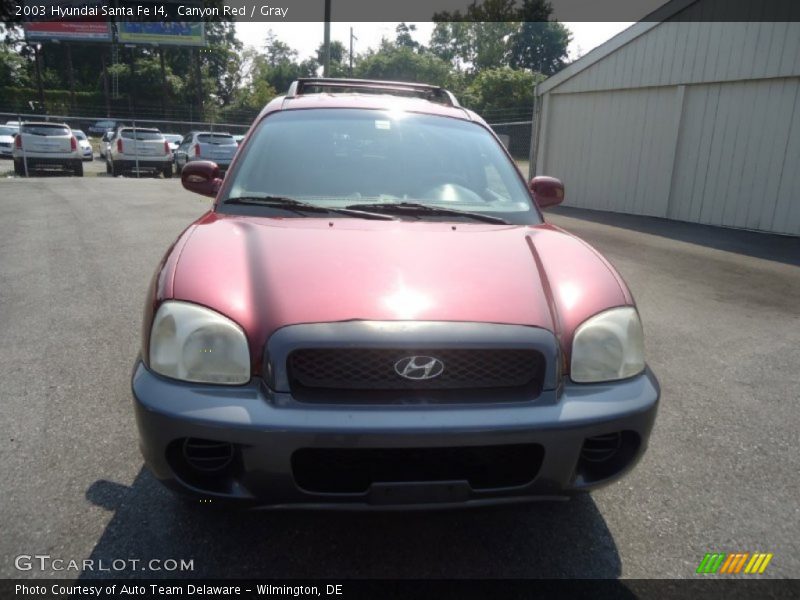 Canyon Red / Gray 2003 Hyundai Santa Fe I4