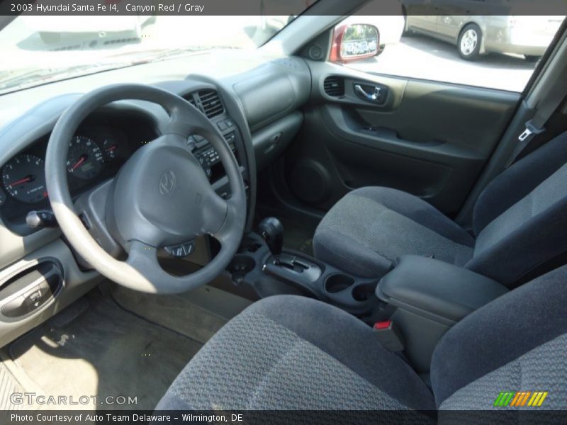Canyon Red / Gray 2003 Hyundai Santa Fe I4