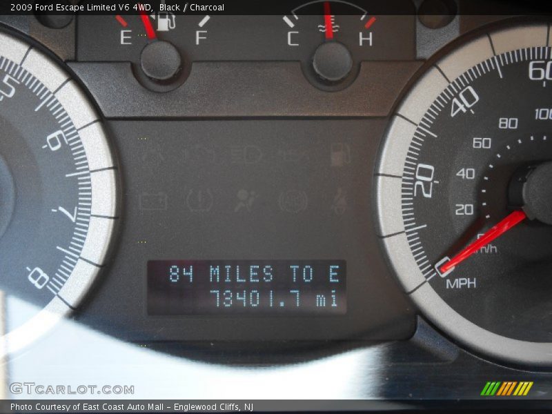 Black / Charcoal 2009 Ford Escape Limited V6 4WD