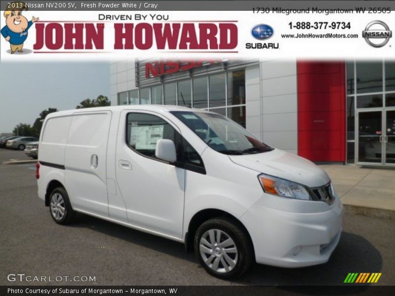 Fresh Powder White / Gray 2013 Nissan NV200 SV