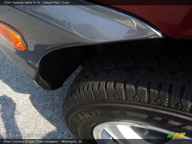 Canyon Red / Gray 2003 Hyundai Santa Fe I4