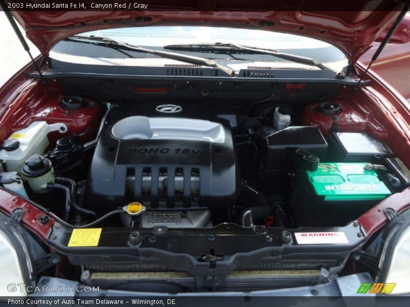 Canyon Red / Gray 2003 Hyundai Santa Fe I4