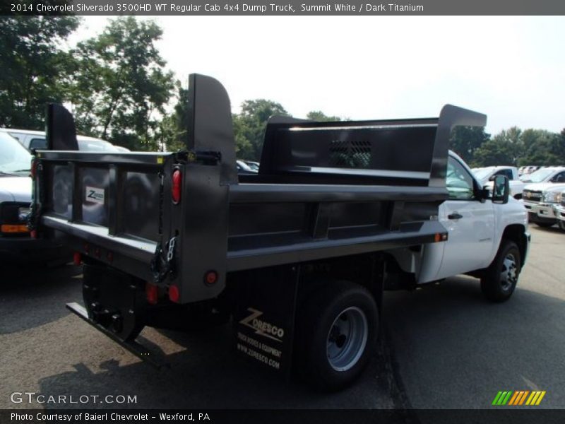 Summit White / Dark Titanium 2014 Chevrolet Silverado 3500HD WT Regular Cab 4x4 Dump Truck