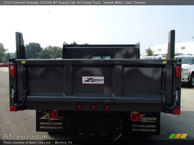 Summit White / Dark Titanium 2014 Chevrolet Silverado 3500HD WT Regular Cab 4x4 Dump Truck
