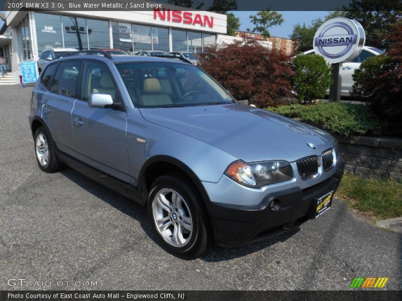 Blue Water Metallic / Sand Beige 2005 BMW X3 3.0i
