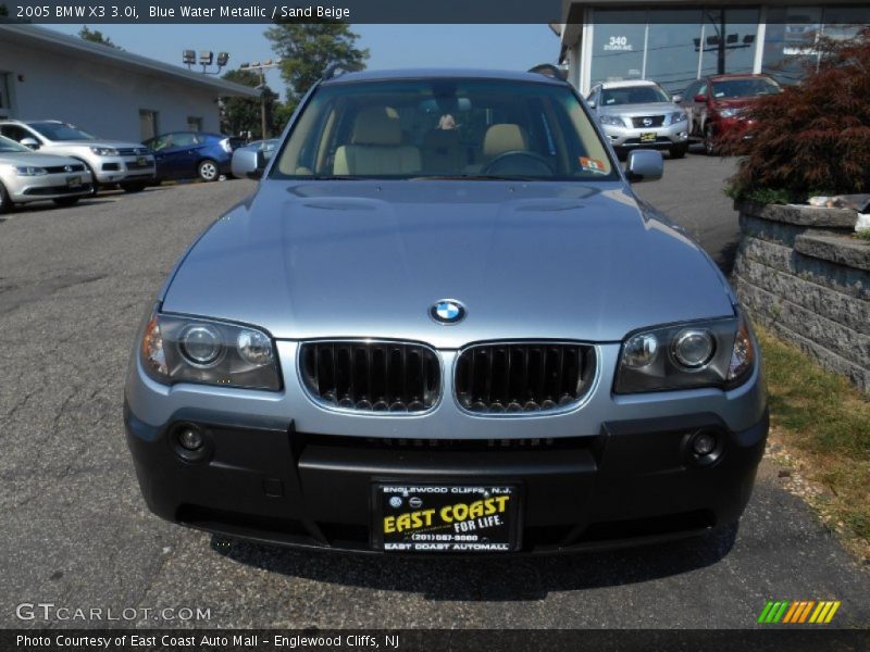 Blue Water Metallic / Sand Beige 2005 BMW X3 3.0i