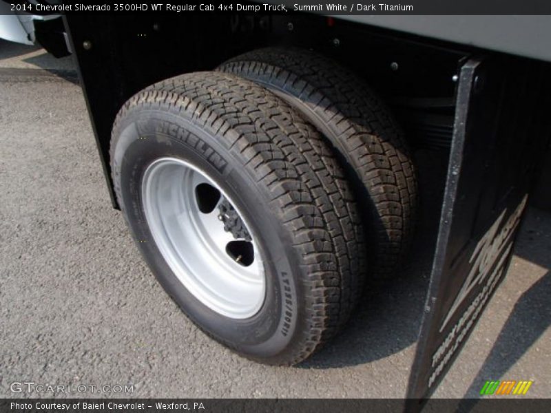 Summit White / Dark Titanium 2014 Chevrolet Silverado 3500HD WT Regular Cab 4x4 Dump Truck