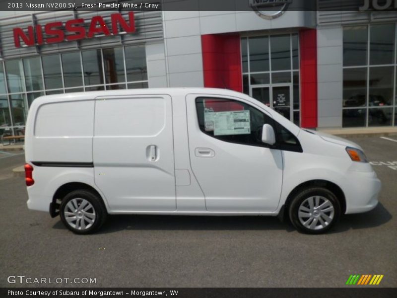 Fresh Powder White / Gray 2013 Nissan NV200 SV