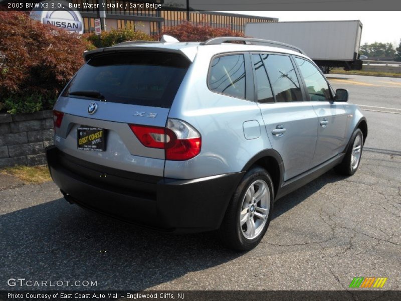 Blue Water Metallic / Sand Beige 2005 BMW X3 3.0i