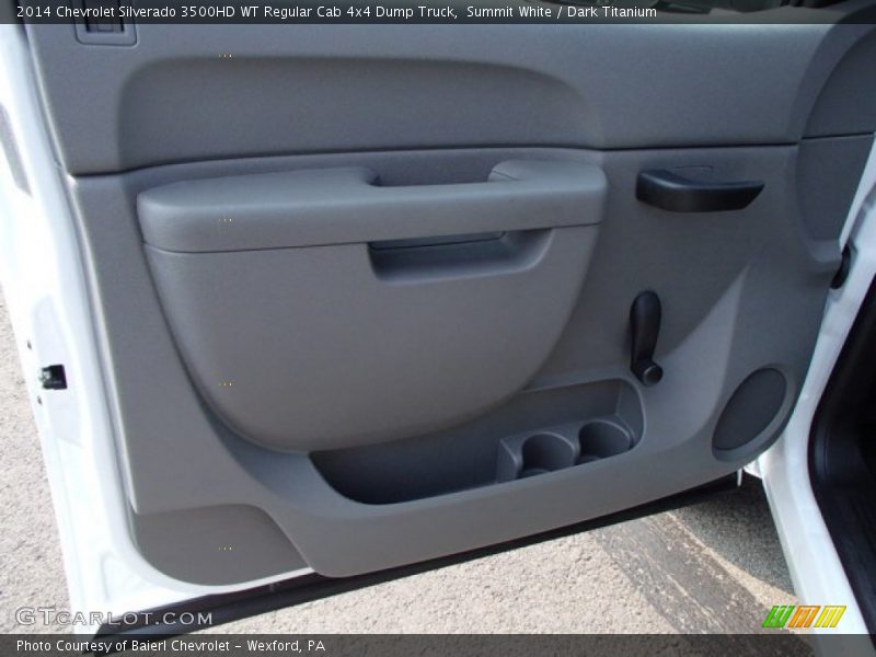 Summit White / Dark Titanium 2014 Chevrolet Silverado 3500HD WT Regular Cab 4x4 Dump Truck