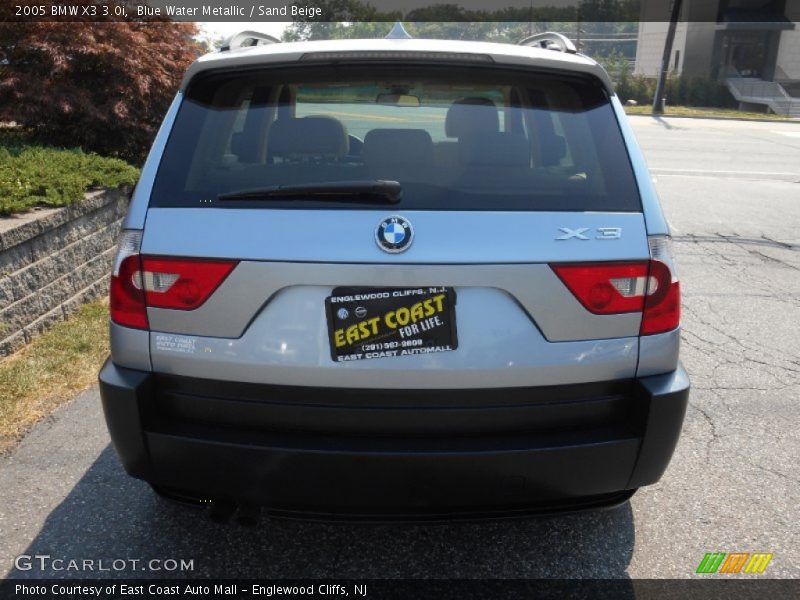Blue Water Metallic / Sand Beige 2005 BMW X3 3.0i