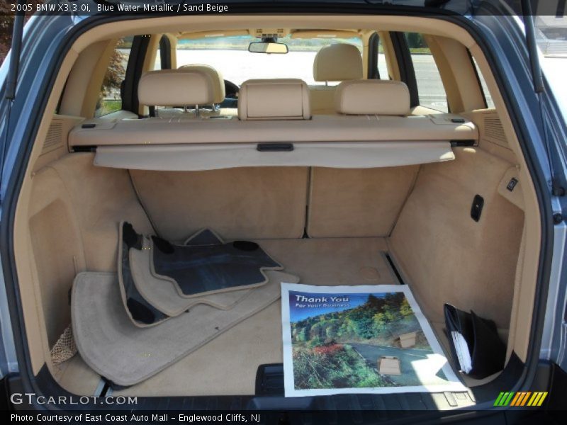 Blue Water Metallic / Sand Beige 2005 BMW X3 3.0i