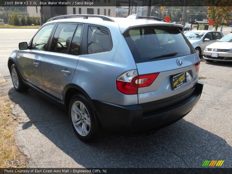 Blue Water Metallic / Sand Beige 2005 BMW X3 3.0i