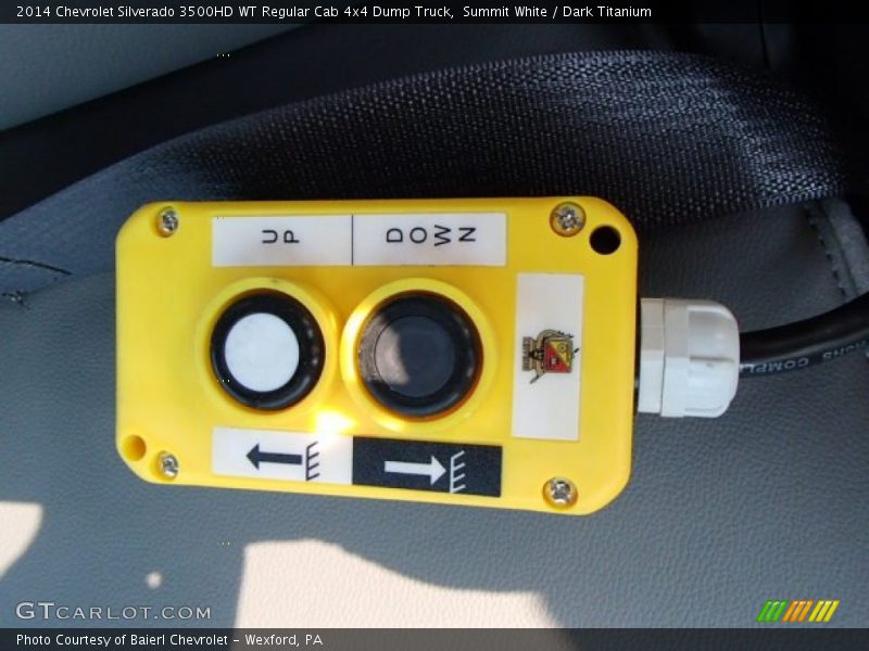Summit White / Dark Titanium 2014 Chevrolet Silverado 3500HD WT Regular Cab 4x4 Dump Truck